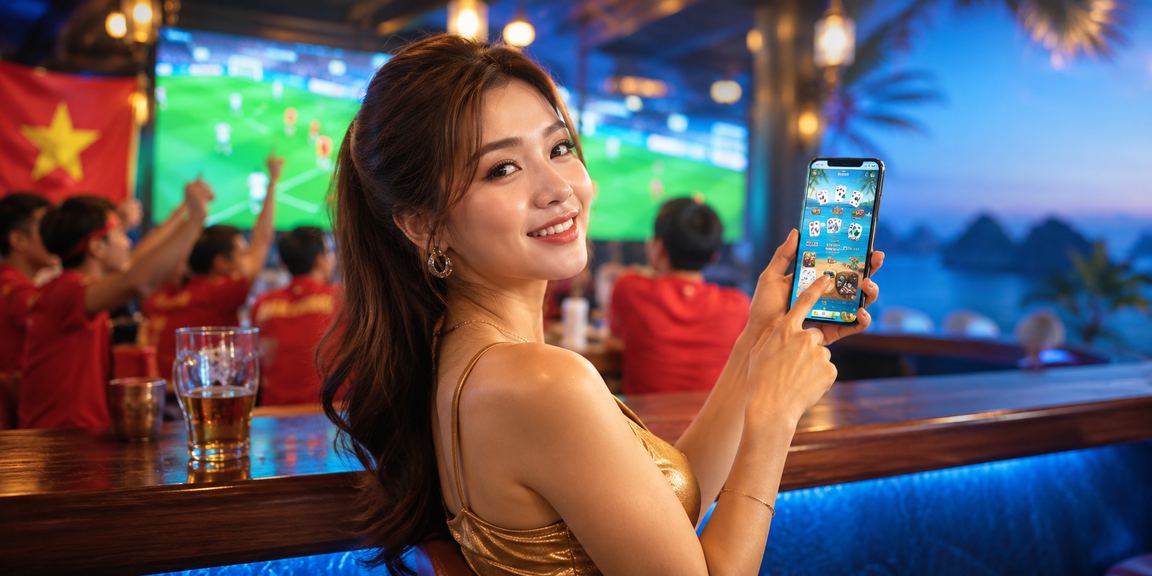 Khung cảnh casino hiện đại tại Việt Nam với bàn cược sôi nổi